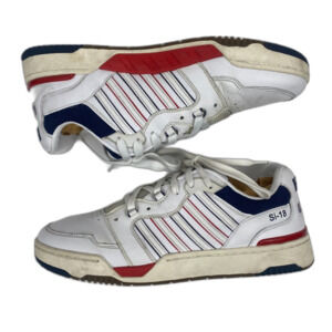 K-Swiss SI-18 Rival Sneakers Men's US Size 12 Athletic Shoes in White Red Blue